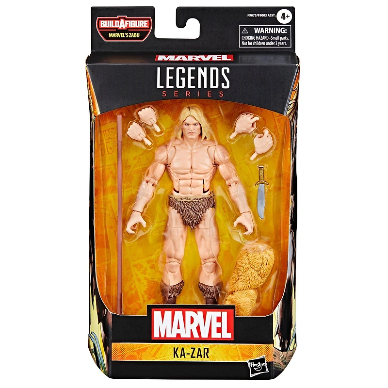 Hasbro Marvel Legends Series Ka-Zar 6-in Action Figure (Build-A-Figure Zabu