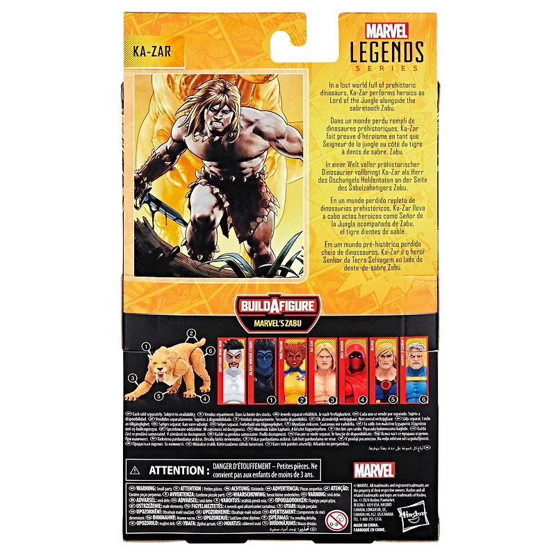 Hasbro Marvel Legends Series Ka-Zar 6-in Action Figure (Build-A-Figure Zabu