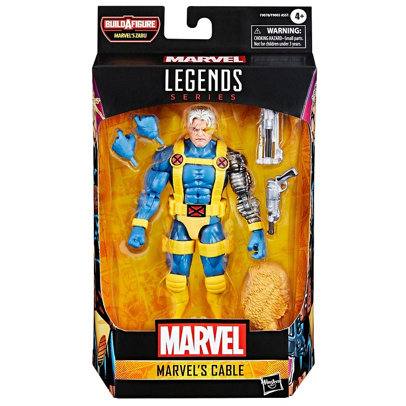 Hasbro Marvel Legends Series Cable (Build-A-Figure Zabu) 6-in Action Figure
