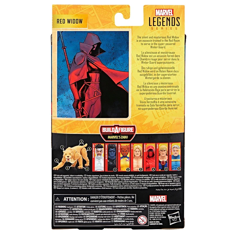 Hasbro Marvel Legends Series Red Widow 6-in Action Figure (Build-A-Figure Zabu