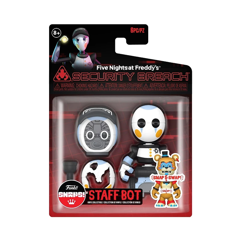 Funko Snaps: Five Nights at Freddy's Security Breach Staff Bot 3.5-in Vinyl Figure
