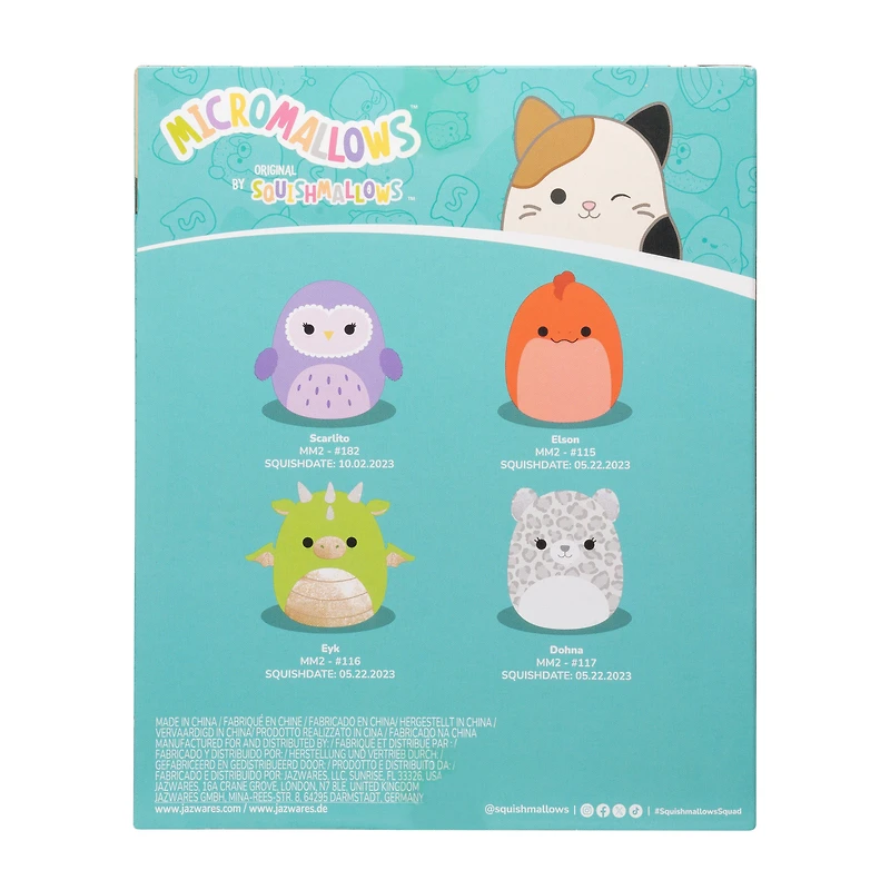 Squishmallows Original Micromallows 4-Pack GameStop Exclusive