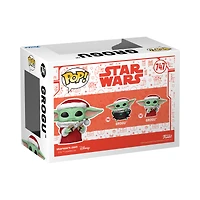 Funko POP! Star Wars: Mandalorian (Holiday) Grogu 3.9-in Vinyl Bobblehead