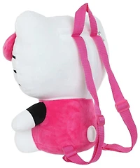 Hello Kitty Black and Pink 14-in Plush Backpack