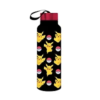 Pokemon Pikachu Jump Pattern 27oz Stainless Steel Water Bottle with Strap