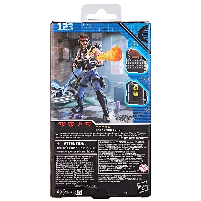 Hasbro G.I. Joe Classified Series Dreadnok Torch 6-in Action Figure