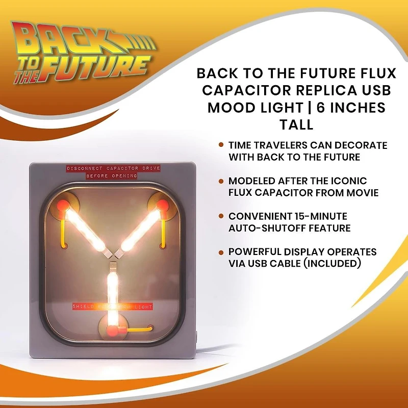 Back to the Future Flux Capacitor Replica USB 6-in Mood Light