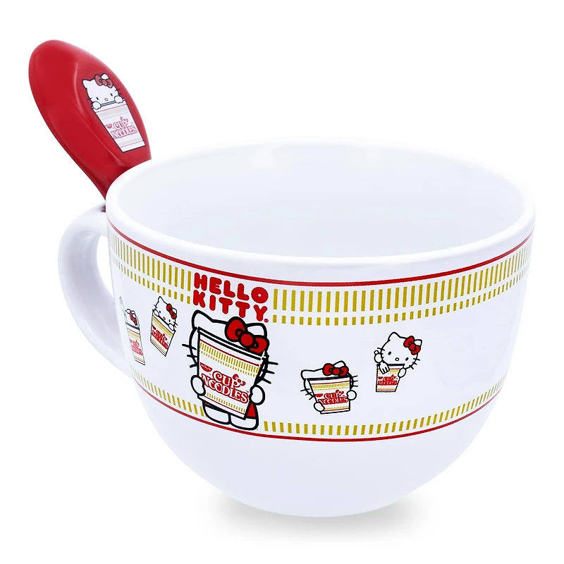 Hello Kitty x Nissin Cup Noodles Soup Mug With Spoon