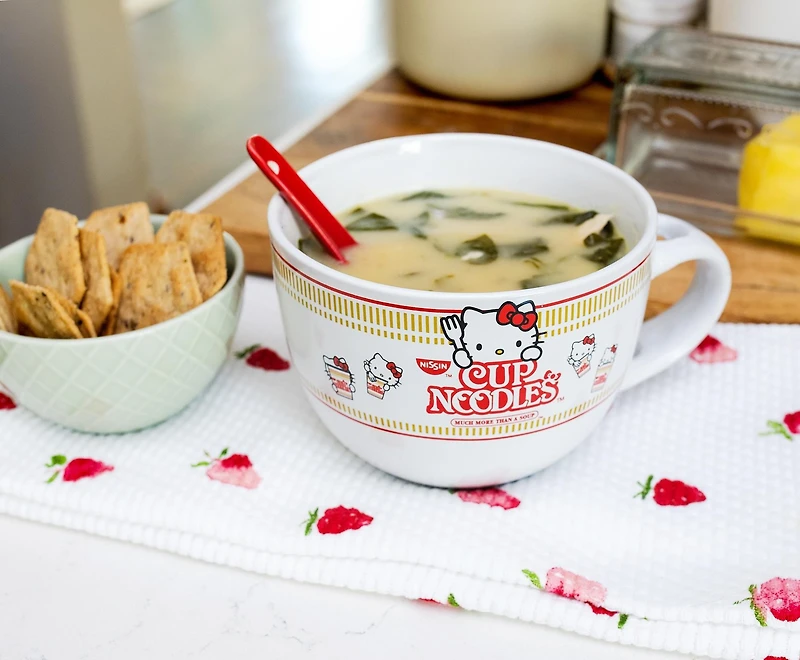 Hello Kitty x Nissin Cup Noodles Soup Mug With Spoon