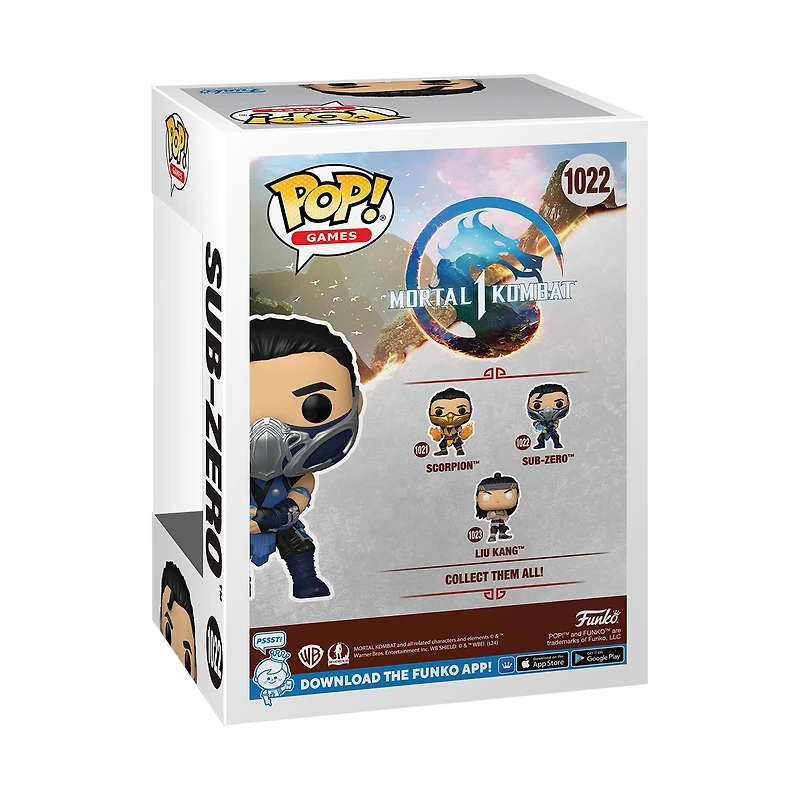 Funko POP! Games: Mortal Kombat 1 Sub Zero 3.8-in Vinyl Figure