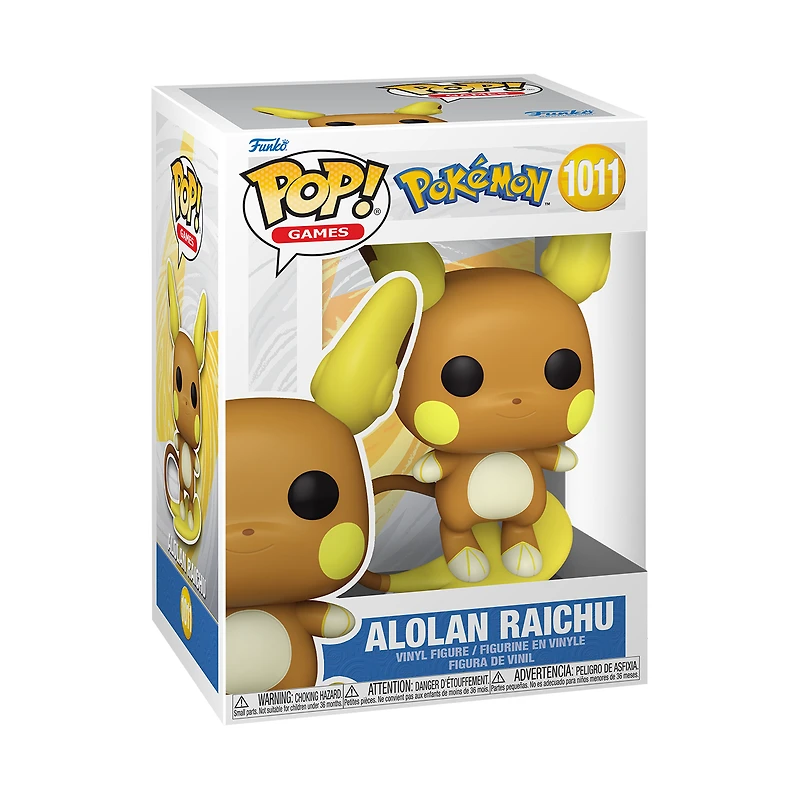 Funko POP! Games: Pokemon Alolan Raichu 4.9-in Vinyl Figure