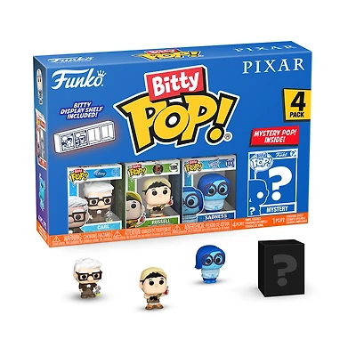 Funko Bitty POP! Pixar Animation Vinyl Figure Set 4-Pack ( Carl, Russell, Sadness