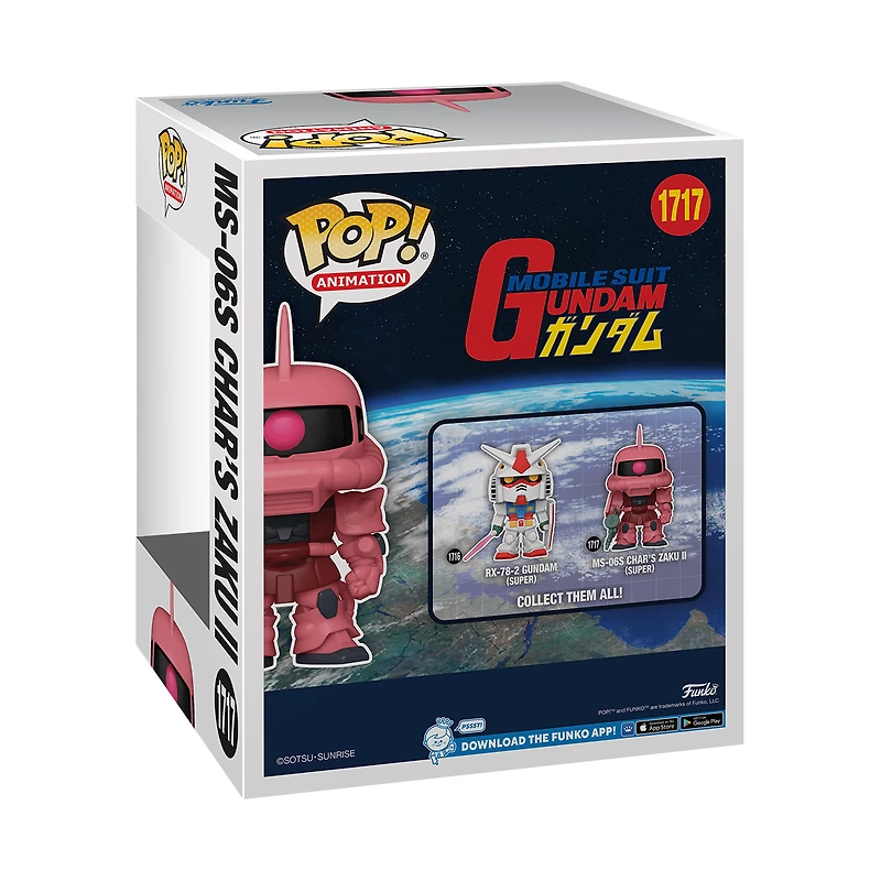 Funko POP! Super: Mobile Suit Gundam MS-06S Char’s Zaku II 6.8-in Vinyl Figure