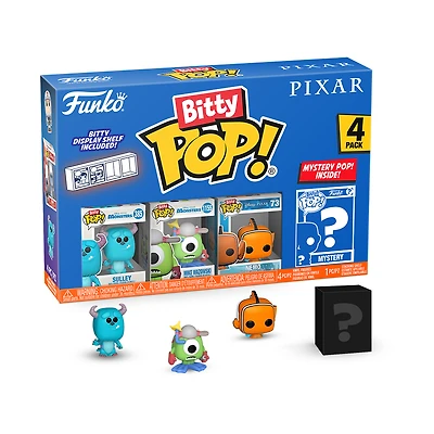 Funko Bitty POP! Pixar Animation Vinyl Figure Set 4-Pack (Sulley, Mike, Nemo