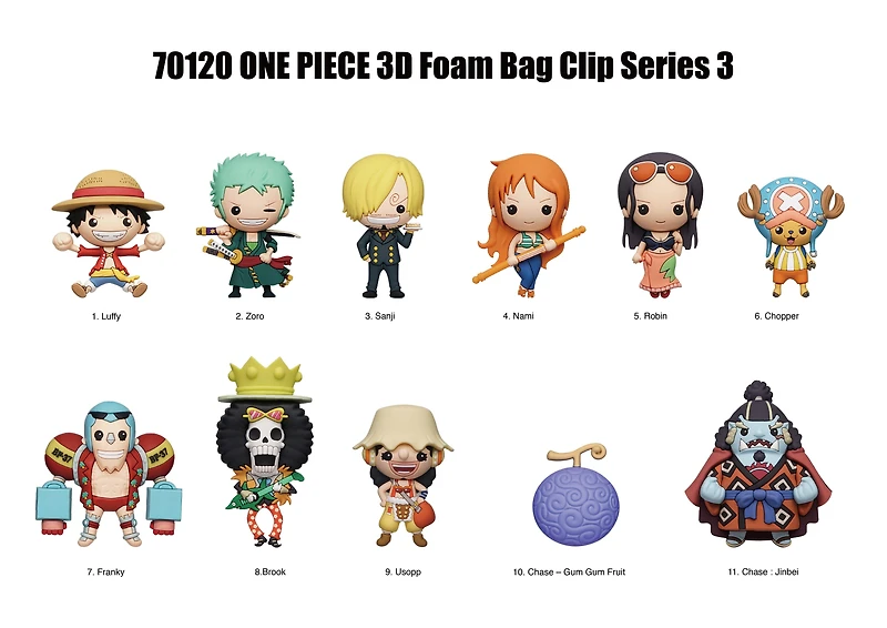 One Piece 3D Foam Bag Clip Blind Bag Series 3 (Style May Vary