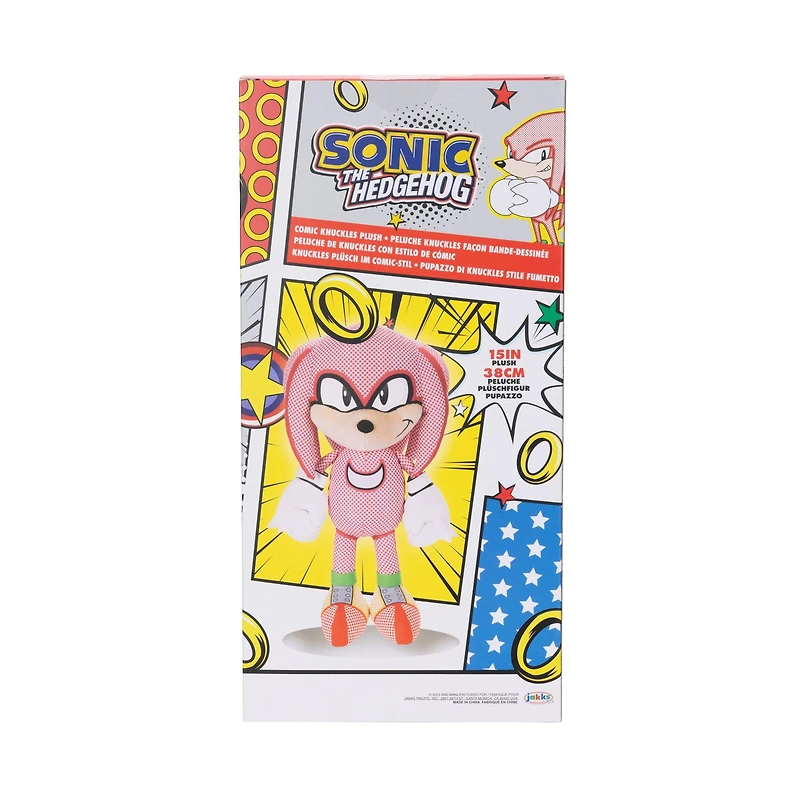 Jakks Pacific Sonic the Hedgehog Knuckles 15-in Plush Comic Con 2024 Exclusive