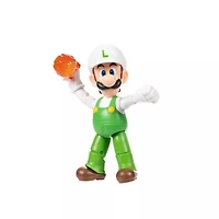 Jakks Pacific Super Mario Fire Luigi 4-in Figure