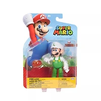 Jakks Pacific Super Mario Fire Luigi 4-in Figure