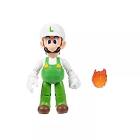 Jakks Pacific Super Mario Fire Luigi 4-in Figure