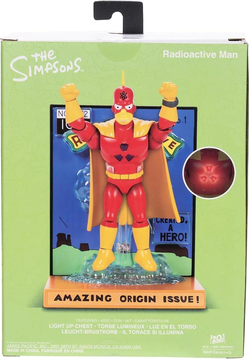 Jakks Pacific The Simpsons Premium Radioactive Man Collector's 5-In Action Figure