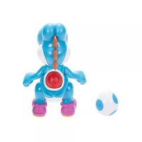 Jakks Pacific Super Mario Light Blue Yoshi with Egg 4-in Figure