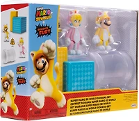 Jakks Pacific Super Mario 3D World Diorama 2.5-in Action Figure Set