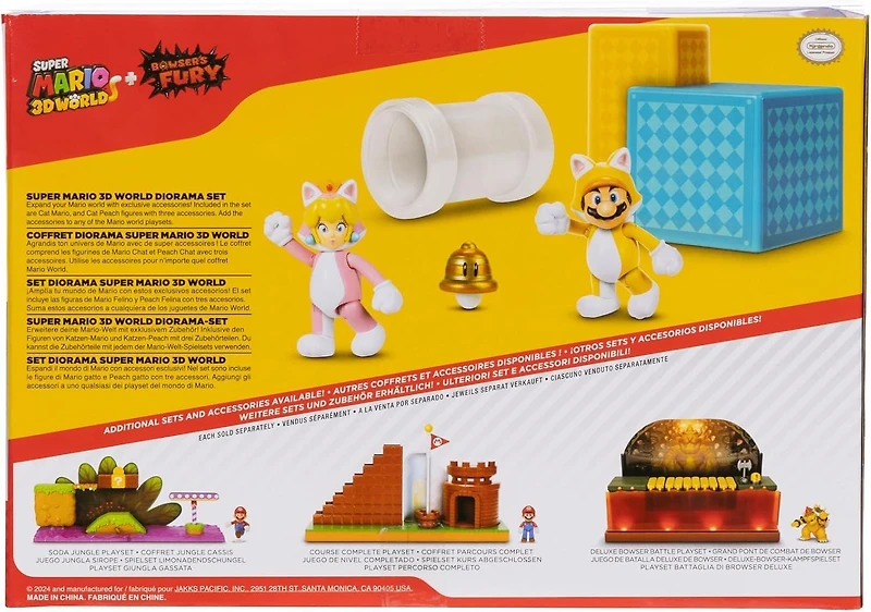 Jakks Pacific Super Mario 3D World Diorama 2.5-in Action Figure Set