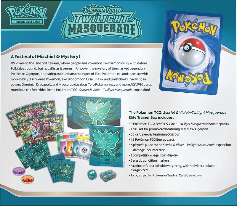 Pokemon Trading Card Game: Twilight Masquerade Elite Trainer Box