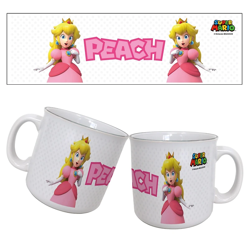 Super Mario Princess Peach 20oz Ceramic Mug