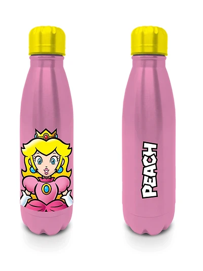 Mario Princess Peach 18oz Metal Water Bottle