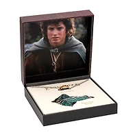 Lord of the Rings Frodo's Leaf Brooch and The One Ring Collectors Box Gamestop Exclusive