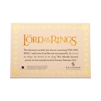 Lord of the Rings Frodo's Leaf Brooch and The One Ring Collectors Box Gamestop Exclusive