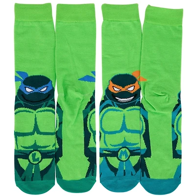 Teenage Mutant Ninja Turtles Mens Crew Socks 2-Pack