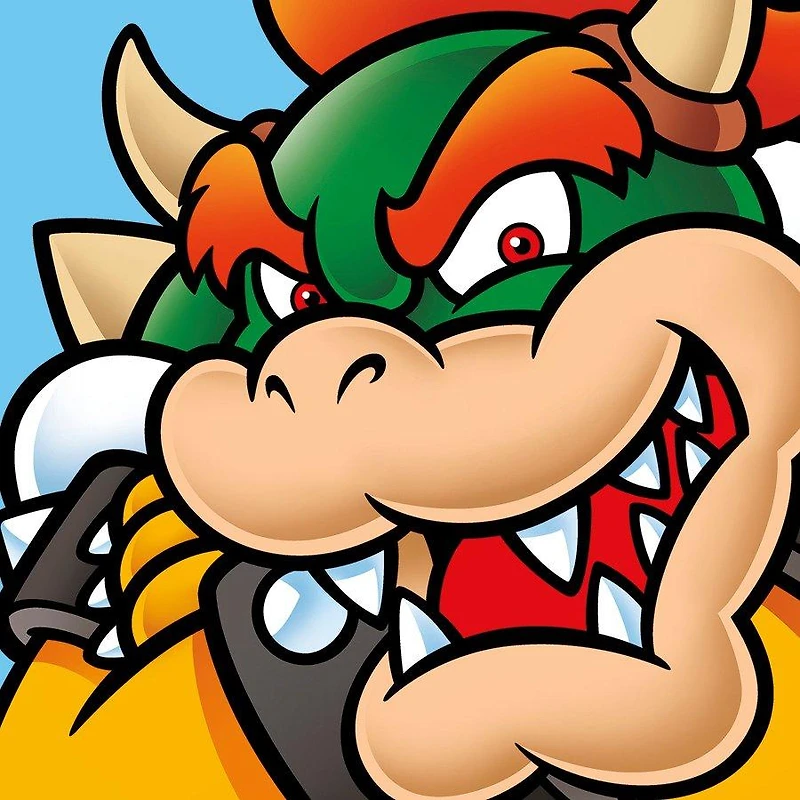 Super Mario Bowser and Wario 2-Pack 6x6 Wall Canvas