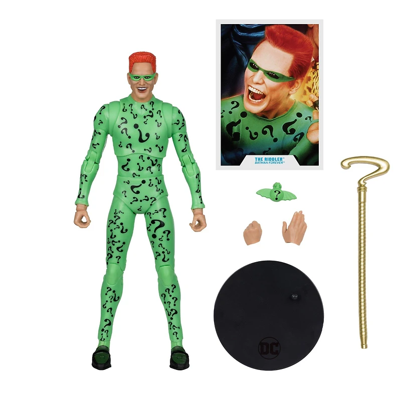 McFarlane Toys DC Multiverse Batman Forever (Build-A-Figure -Nightmare Bat) The Riddler 7-in Action Figure