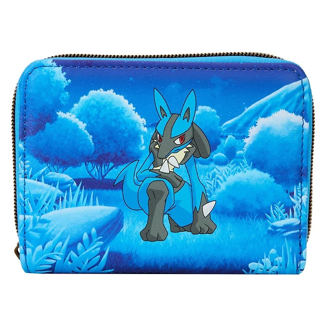 Loungefly Pokemon Lucario Zip Around Wallet GameStop Exclusive