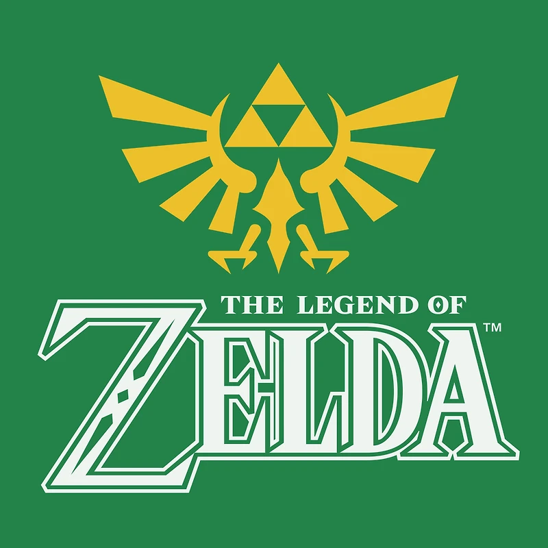 The Legend of Zelda Hyrule Crest Green Graphic Unisex Short Sleeve T-Shirt