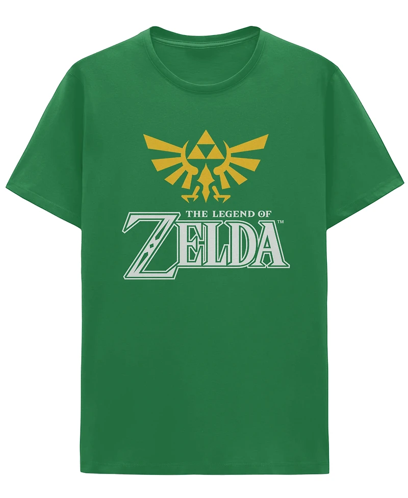 The Legend of Zelda Hyrule Crest Green Graphic Unisex Short Sleeve T-Shirt