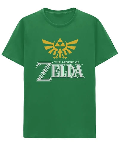 The Legend of Zelda Hyrule Crest Green Graphic Unisex Short Sleeve T-Shirt