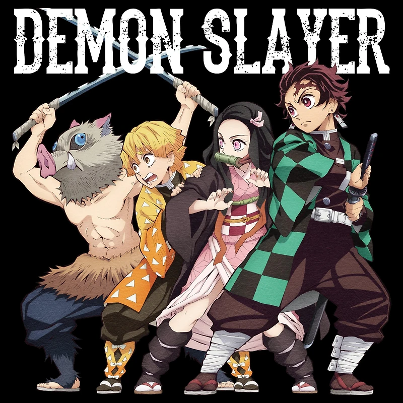 Demon Slayer Cast Unisex Black Short Sleeve T-Shirt