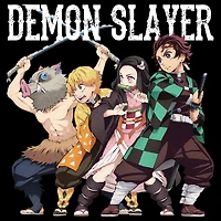Demon Slayer Cast Unisex Black Short Sleeve T-Shirt