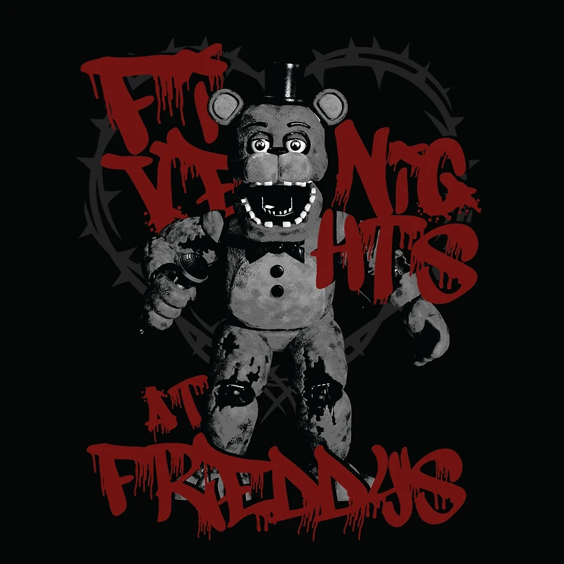 Five Nights of Freddy Wire Unisex Black Short Sleeve T-Shirt