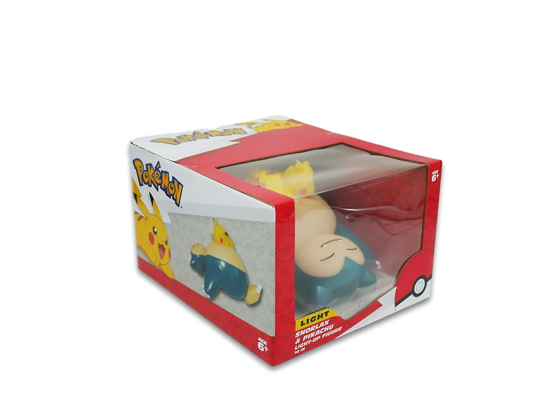 Teknofun Pokemon Sleeping Snorlax and Pikachu Light-up Figure