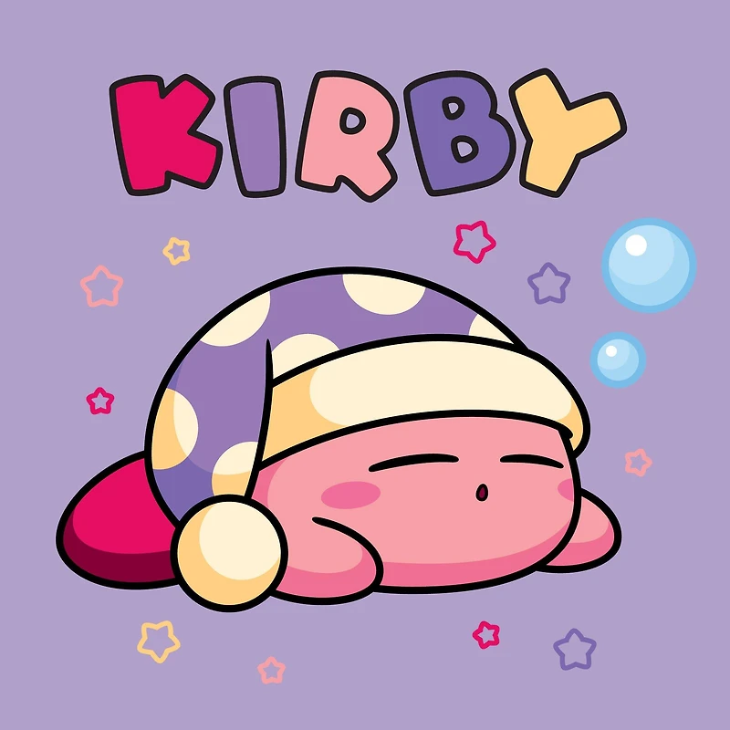 Kirby Sleepy Lavender Unisex Short Sleeve T-Shirt
