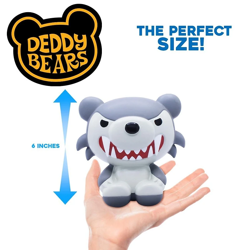 Just Toys Deddy Bears Howler Wolf Bear (MEGA SquishMe) 3-in Figure