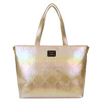 Loungefly Sanrio 50th Anniversary Hello Kitty Metallic Gold Tote Bag With Coin Bag
