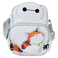 Loungefly Big Hero 6 10th Anniversary Baymax and Mochi Crossbuddies Cosplay Crossbody Bag With Coin Bag