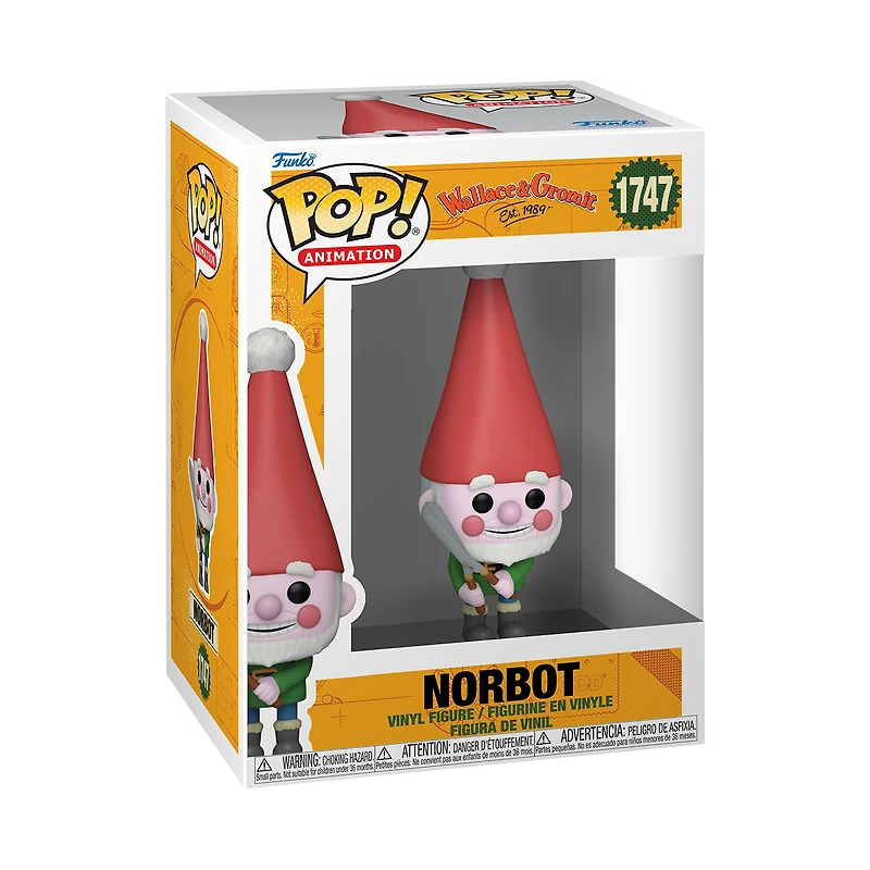 Funko POP! Animation: Wallace and Gromit Norbot 4.2-in Vinyl Figure