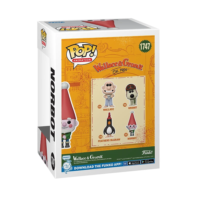 Funko POP! Animation: Wallace and Gromit Norbot 4.2-in Vinyl Figure