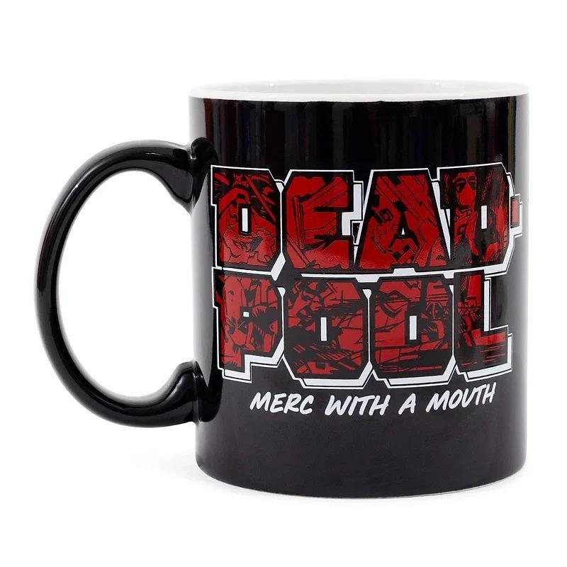 Marvel Deadpool Scribble Art Logo 20oz Ceramic Mug